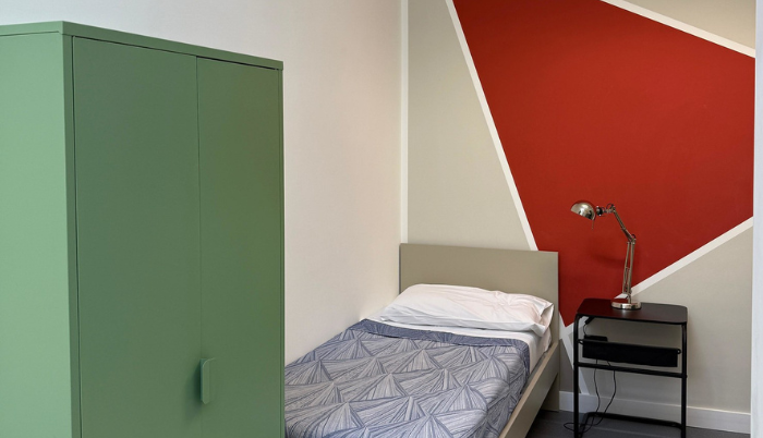 Una camera delle residenze universitarie