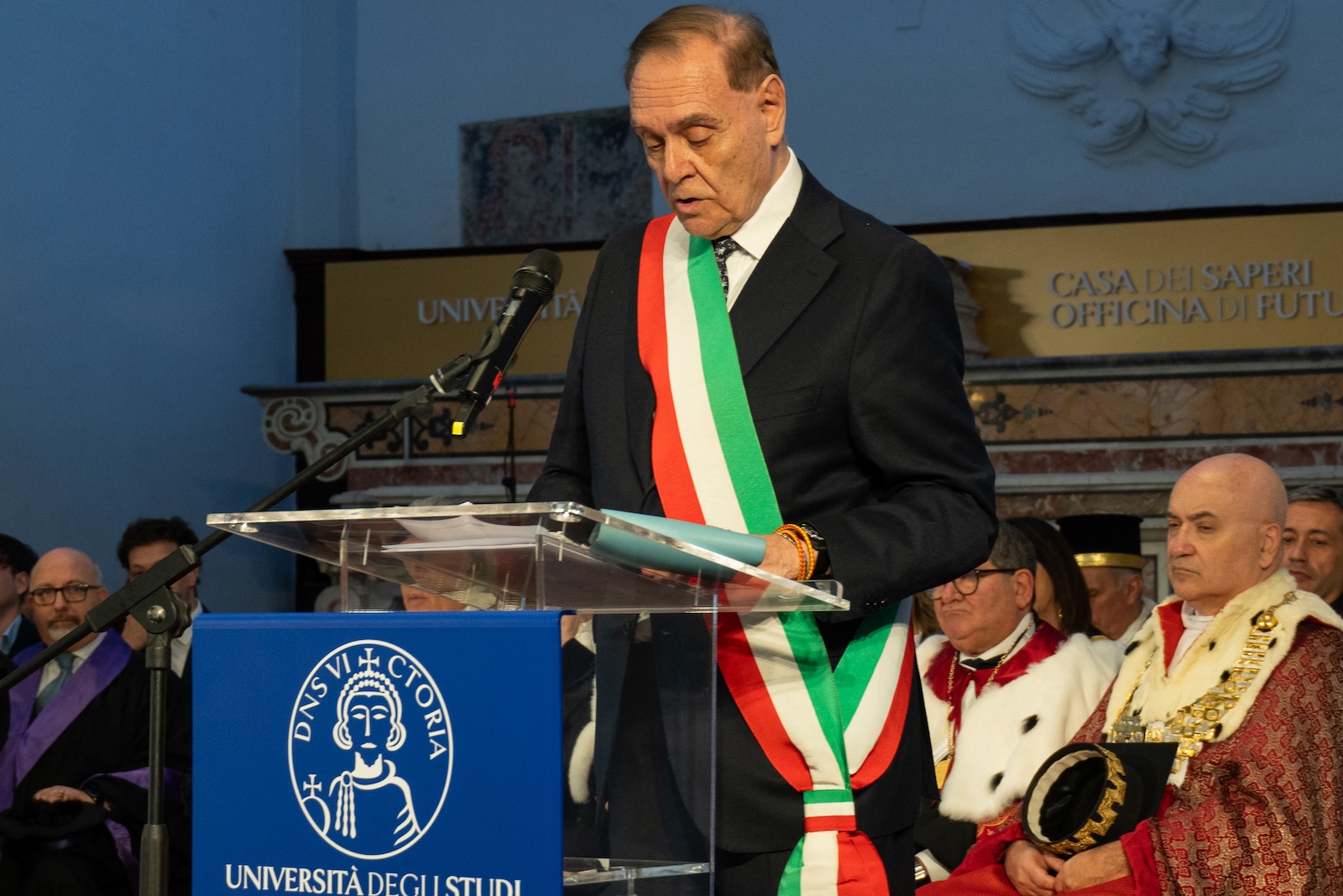 Foto del Sindaco di Benevento Mastella