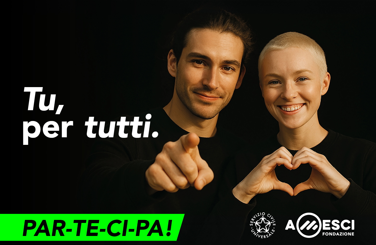 Foto di un ragazzo e una ragazza