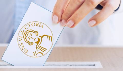 Immagine di una scheda per votazioni