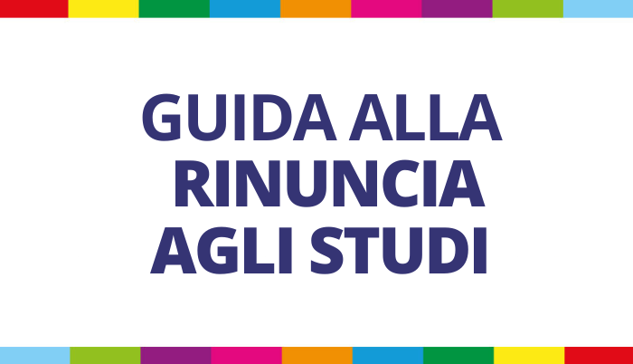 Copertina guida rinuncia agli studi