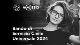 immagine campagna amesci con volto di giovane donna