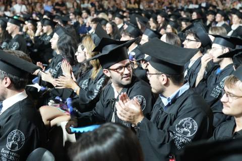 laureati durante il graduation day