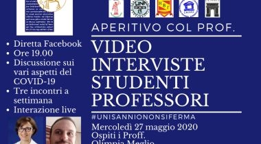 Locandina Aperitivo con i Proff. Meglio e Rossi 