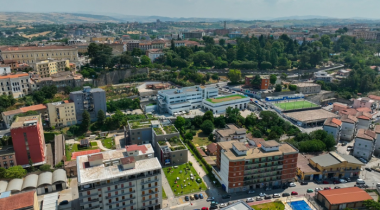 Foto aerea del campus urbano